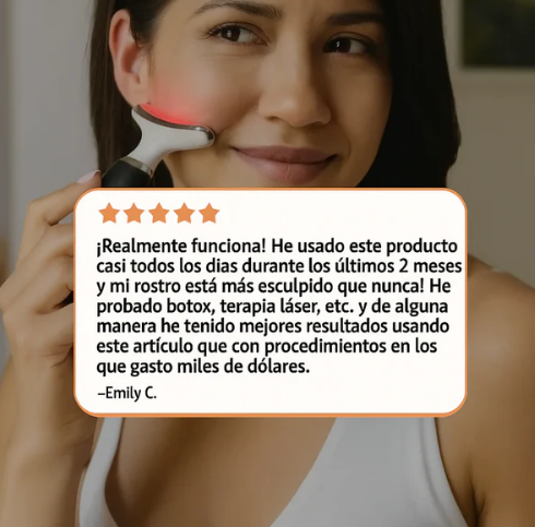 Masajeador facial LED + Masajeador Facial frio/calor Antiarrugas - LumiPulse | InovvaBeauty™